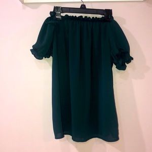 Dark Green Blouse